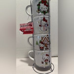 Hello kitty stackable mugs